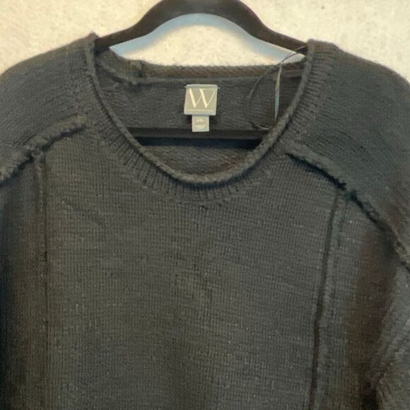 WORTHINGTON Womens Sweater XXL Crew Neck Long Sleeve Pullover Black NEW - Picture 5 of 15